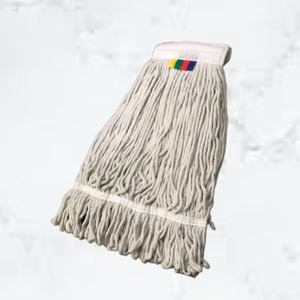 Mopa de Algodón Blanqueado de Alta Calidad, Ecológica y Duradera, con Escurridor Automático y Bandeja de Acero Inoxidable, Durabilidad Superior a 20.000 Usos, 10-20s - Product Image 2