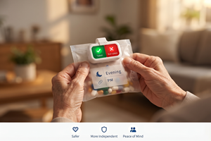 Clip de rappel intelligent pour pilulier (Pris/Non pris) – Indicateur innovant de statut de médication pour les seniors et les soins quotidiens - Product Image 3
