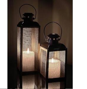 Lanterne décorative de style moderne pour la maison, chambre, balcon, accessoires de décoration, lanterne noire finie. - Product Image 3