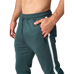 Pantalons d'entraînement pour hommes, athlétiques, avec bande latérale, coupe jogger, légers, respirants, séchage rapide, polyester/rayonne, vêtements de sport, entraînement - Product Image 3