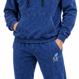 Chándal Deportivo Unisex Mangoes Fashion, Último Diseño, Lavado Ácido, con Capucha y Cordón Ajustable, 100% Algodón, Forro Polar Transpirable, Verano - Product Image 5