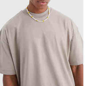 Camiseta de Hombre de Corte Regular, Antiarrugas, Cuello Redondo, Costuras en Contraste, Talla Grande, Venta al Por Mayor - Product Image 6