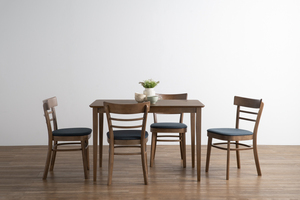 Muebles de Comedor Modernos de Mediados de Siglo, Mesa de Cocina Rectangular de Madera Oscura para 4 Personas, Ideal para Proyectos de Estudio Pequeños y Apartamentos - Product Image 5