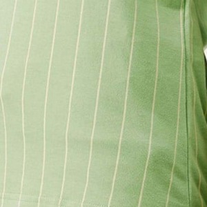 Women's Short Sleeve <b>Raglan</b> T-Shirt Green Striped Crew Neck Casual Knitted Breathable Spring Summer <b>Top</b> - Product Image 5