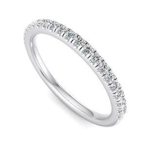 แหวนเพชรทรงกลมเจียระไนแบบบริลเลียนท์ ดีไซน์เหนือกาลเวลา สำหรับผู้หญิง ตัวเรือนทองคำขาว ทองคำขาวผสมทองคำชมพู  ได้รับการรับรองจาก IGI - Product Image 5