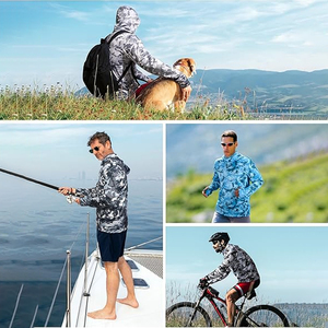 Sweat à capuche de pêche anti-humidité à séchage rapide, vêtement d'extérieur avec protection solaire pour pêcheurs professionnels - Product Image 5