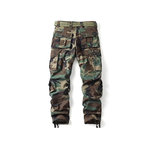 Men's Camouflage Hunting Pants Multi Pockets Rip-Stop Canvas Hunting Wear Autumn Style - Product Image 2