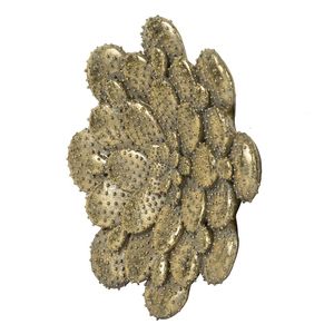 Targa da Parete D10x1.6 con Motivo Succulento, Elegante Opera d'Arte Decorativa - Product Image 4