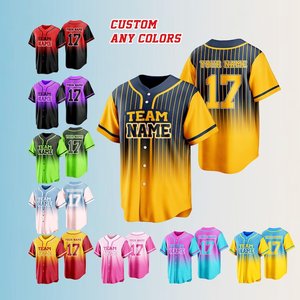 Camisetas de Béisbol/Sóftbol Personalizadas de Alta Calidad con Logotipo, Precio de Fábrica, Impresión por Sublimación, Opciones de Botones y Diseño en Blanco Disponibles - Product Image 4