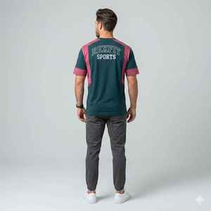 T-shirt de haute qualité, best-seller pour hommes, respirant et à séchage rapide, t-shirts en microfibre OEM pour hommes, chemise respirante - Product Image 2