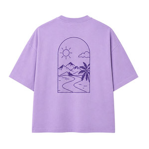 Camiseta de Hombre Estilo Fresco, Corte Cuadrado, Algodón Grueso y Suave, Ajuste Holgado y Relajado, Ropa Casual Urbana para la Moda Diaria Moderna - Product Image 6