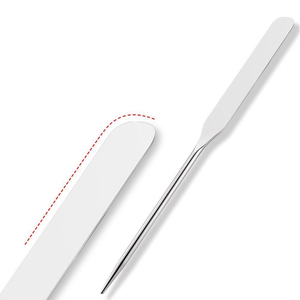 Espátula de Acero Inoxidable Alemán de Grado A+ con un Solo Extremo, Acabado Pulido, Herramienta de Belleza para Mezclar Maquillaje Facial para Artistas - Product Image 2
