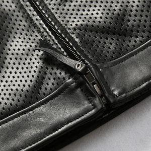 Chaleco de Cuero para Hombre, Transpirable y Cómodo, Resistente al Viento e Impermeable, Estilo Urbano, Hecho en Fábrica, Ropa Casual - Product Image 6