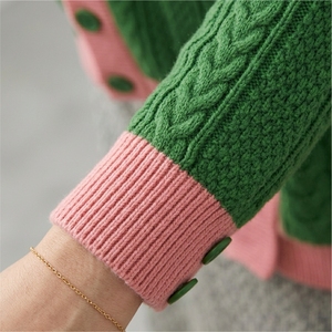 Make Your Custom Good Quality V-Neck for Sorority/Fraternity/Schools/Colleges/Universities Logo Knitted <b>Cardigans</b> <b>Sweaters</b> - Product Image 4