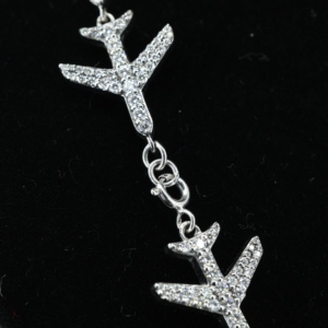 Iced 1.5mm Brilliant Cut Moissanite Tennis Chain Necklace Cross Design 925 Sterling Silver for Certified Gift Option Trendy - Product Image 6