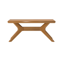 Table basse moderne en bois massif avec montage facile pour petits et grands salons - Construction robuste