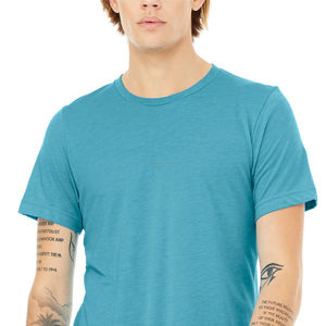 Camiseta Deportiva Lisa para Hombre, de Algodón, Secado Rápido, Personalizable con Logotipo, Unisex, Cuello Redondo, para Gimnasio y Deportes - Product Image 4