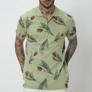 Chemises polo de haute qualité 100% polyester pour hommes, confortables, entièrement sublimées, manches courtes, pour le sport, été. - Product Image 1