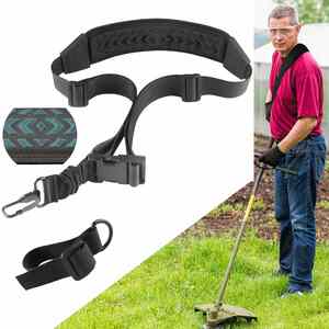 Trimmer Shoulder <b>Strap</b> Universal Weed Wacker <b>Strap</b> Upgraded <b>Adjustable</b> Anti-Slip Nylon Brush Cutter Harness Blower <b>Straps</b> - Product Image 1