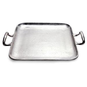 Plateaux décoratifs en métal avec base, forme irrégulière, design unique, plateau en aluminium, usage résidentiel, plateaux de service de qualité alimentaire pour hôtel - Product Image 4