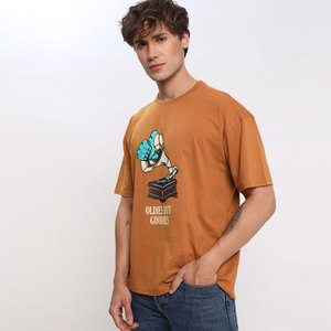 Camiseta de Moda Urbana Holgada para Hombre, Camiseta Informal Ligera para Uso Diario, Camiseta Holgada con Cuello Redondo para Hombre - Product Image 6