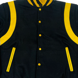 Chaqueta Varsity Regular para Hombre, Oversize, de Invierno, Transpirable, Casual, con Parches, Estilo Urbano, de Lana, OEM, con Bordados Personalizados y Cintas, con Calefacción - Product Image 6