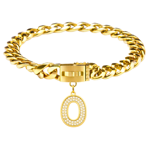 Colgante de Letra Inicial en Oro para Collar de Perro, Amuleto Personalizado de Lujo para Mascotas, Accesorio Elegante - Product Image 1