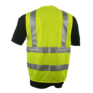Chaleco de seguridad reflectante de la mejor calidad, chaleco de seguridad reflectante con logotipo personalizado, chaleco de seguridad de malla de alta visibilidad a bajo precio. - Product Image 3