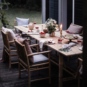 Manufacturer & Exporter of <b>Bamboo</b> Dining <b>Table</b> for Home Furniture Modern European Design Eco-friendly for Apartment Villa Hotel - Product Image 1