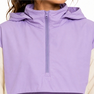 <b>Women</b> Color <b>Windbreaker</b> Zip Pullover Jacket Premium <b>Windbreaker</b> Lightweight Comfort Modern Street Style Casual Outdoor Wear - Product Image 4