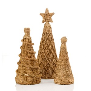 Artificial christmas <b>tree</b> <b>tabletop</b> centerpieces highest quality eco friendly seagrass <b>trees</b> - Product Image 6