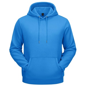 Men's <b>Purple</b> Hooded Sweatshirt Regular Fit Solid Color Casual Autumn Wear With Pocket Knitted Fleece Material 2027 - Product Image 4