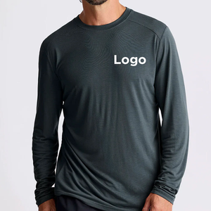 Chemise à manches longues pour homme, couleur unie, 100% polyester, protection UPF 50 anti-UV, vêtements d'extérieur - Product Image 4
