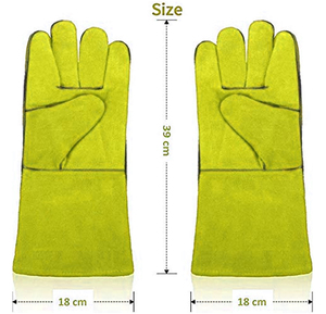 Guantes de Soldadura TIG OEM ODM, Guantes de Trabajo Industriales de Cuero Resistentes al Calor de Primera Calidad, Venta al por Mayor de Fábrica - Product Image 4