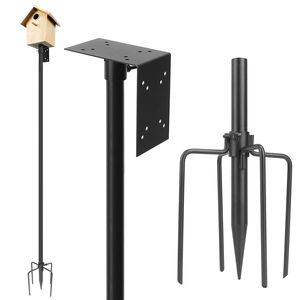 Set Palo per Casetta per Uccelli Resistente da 200 cm, Altezza Regolabile, Base a 5 Punte, Kit di Montaggio per Mangiatoia per Uccelli da Giardino di Qualità - Product Image 1