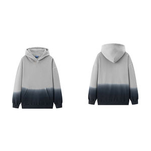 Nouveauté en promotion : Sweat à capuche délavé style unique pour homme, respirant, en tissu 100 % coton de qualité supérieure - Product Image 2
