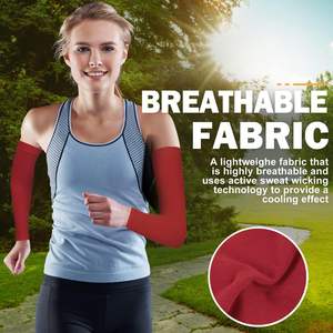 Mangas de Ciclismo Deportivas de Compresión con Protección UV para Hombre y Mujer, Personalizables por Sublimación, Disponibles Bajo Demanda - Product Image 2