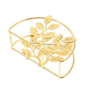 Factory Wholesale Luxury Napkin Holder Stand Metal <b>Tissue</b> Holder for Home Kitchen <b>Wedding</b> Restaurant Dining Table Supplies - Product Image 5