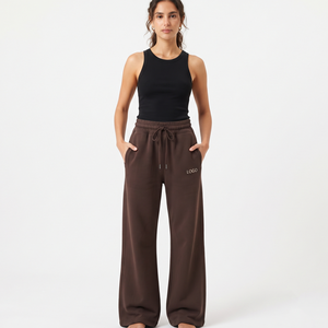 Pantalones Jogger de Pierna Ancha Personalizados para Mujer, Pantalones Casuales de la Mejor Calidad, Tejido Transpirable y Ecológico, Logotipo Personalizado - Product Image 1