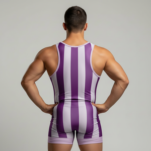 Combinaison de lutte/rhodéologie en spandex polyester durable pour homme, impression par sublimation personnalisée de haute qualité, tailles enfant et adulte. - Product Image 2