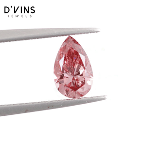 Diamants fantaisie légers cultivés en laboratoire D'vins, qualité VVS-SI, taille poire, 1-4 carats, en stock depuis Surat pour la fabrication de bijoux - Product Image 2