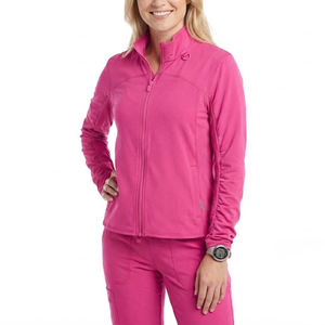 Chaqueta Sanitaria Deportiva Personalizable al por Mayor con Cremallera Completa y Mangas Fruncidas, Uniforme Médico de Alto Rendimiento para Hospital y Enfermería - Product Image 1