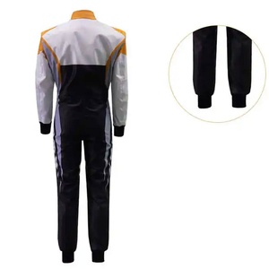 Overol de Trabajo Unisex Antiestático de Spandex y Poliéster, Manga Larga, Transpirable, Negro, Blanco, Naranja, Uniforme Industrial de Construcción - Product Image 4