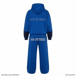 Conjunto de Sudadera con Capucha Extra Grande Personalizada para Mujer y Pantalones Deportivos de Pierna Ancha, Ropa Urbana, Fabricante Mayorista OEM ODM - Product Image 3