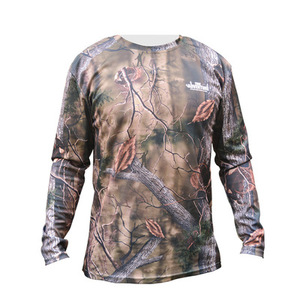เสื้อยืดลายพรางสัตว์สำหรับล่าสัตว์ ผู้ใหญ่ ฤดูร้อน สำหรับกิจกรรมกลางแจ้ง แขนยาว ระบายอากาศ แห้งเร็ว DRYTEC ด้านหน้า แบบยูนิเซ็กซ์ - Product Image 2