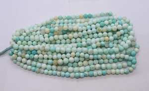 Cuentas Redondas Lisas de Ópalo Azul Peruan AAA de 9-10 mm, Cuentas de Piedras Preciosas de Ópalo Azul Peruano Natural de 16 Pulgadas, Cuentas de Ópalo Redondas Lisas al por Mayor - Product Image 4