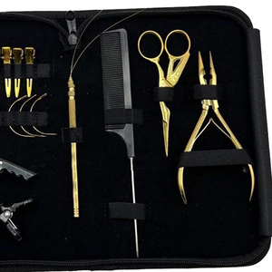 Kit de pinces professionnelles pour extensions de cheveux, qualité supérieure, logo personnalisé, avec outils d'application et de retrait de micro-liens - Product Image 3