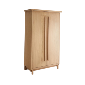 Armoire de rangement élégante et multifonctionnelle en teck pour salle de bain - Product Image 2