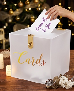 Boîte à lettres en acrylique avec impression personnalisée |   Boîte à lettres transparente en acrylique personnalisée pour suggestions, bulletins de vote et courrier - Product Image 5