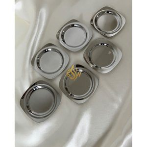 Posavasos de Metal de Diseño Americano para Decoración de Cocina y Mesa, Uso Doméstico, Forma Redonda, Platos y Bases Plateadas al Precio Más Bajo - Product Image 4